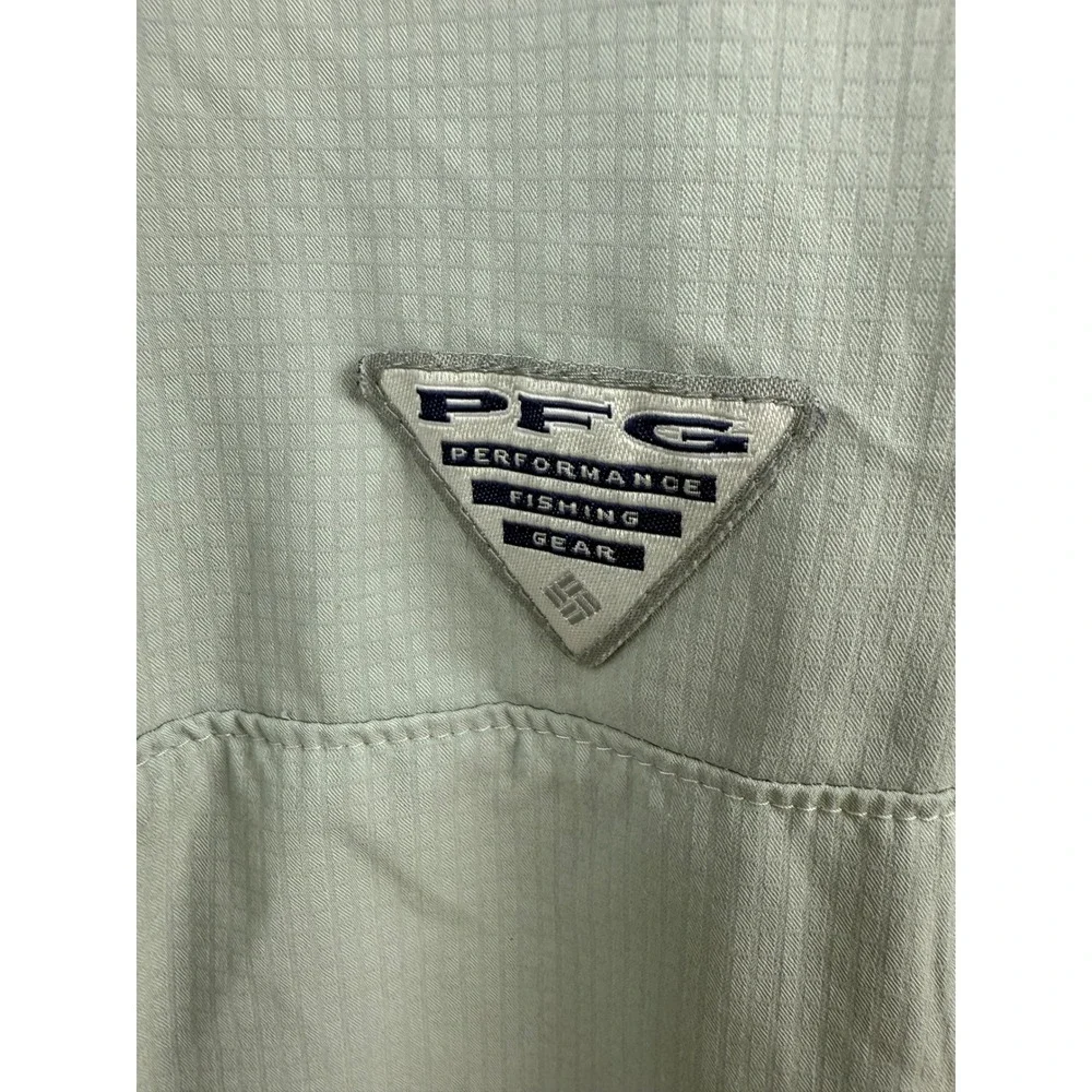 Columbia PFG Fishing Shirt Mens XL Gray Omni Shade Long Sleeve‎ Performance UPF